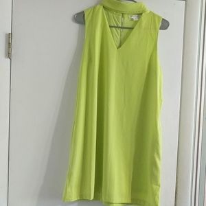 Chartreuse dress